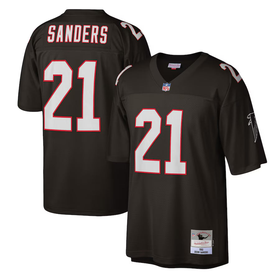 Deion Sanders Atlanta Falcons Legacy Jersey - Black
