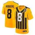 Aaron Rodgers Pittsburgh Steelers Alternate 1933 Throwback Game Jersey - Gold
