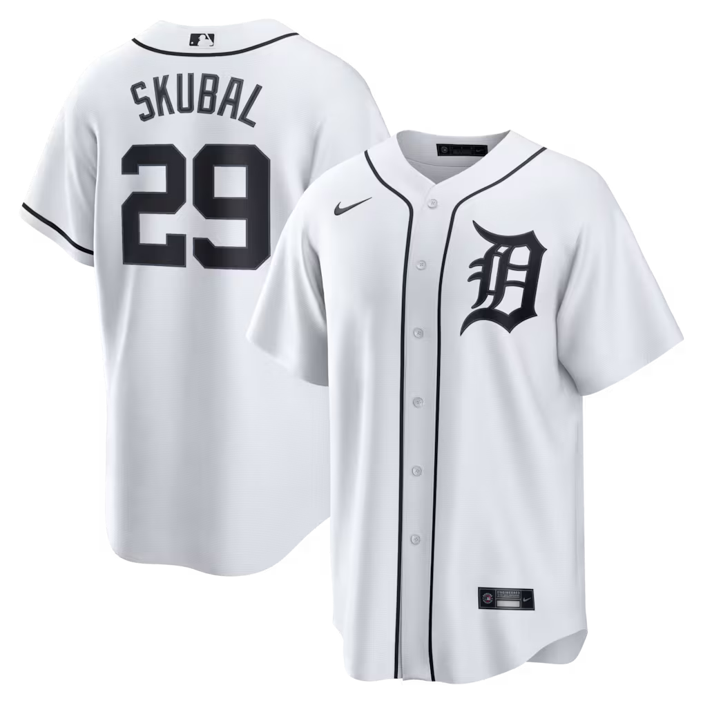 Tarik Skubal Detroit Tigers Home Jersey - White