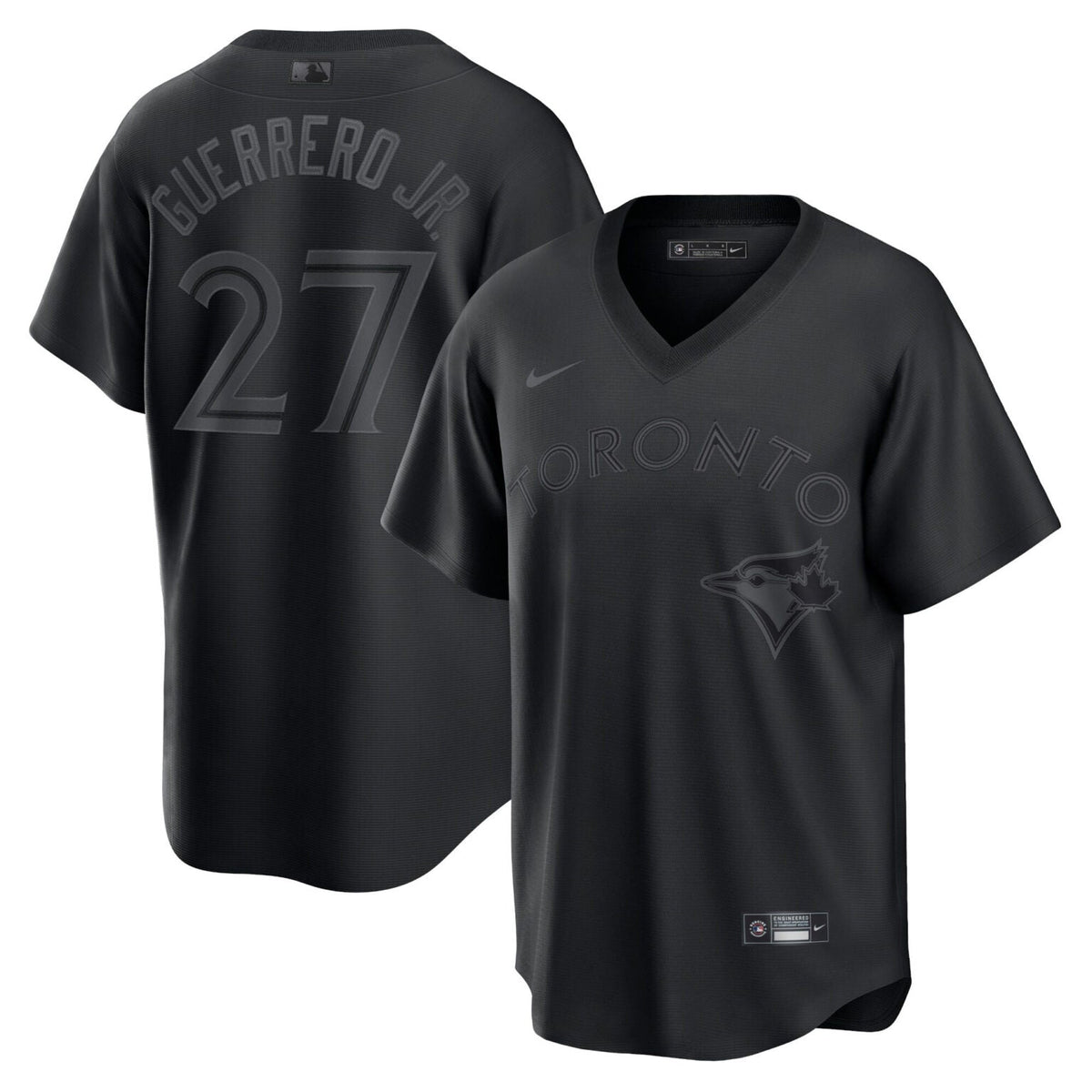 Vladimir Guerrero Jr Toronto Blue Jays Pitch Black Jersey – Black